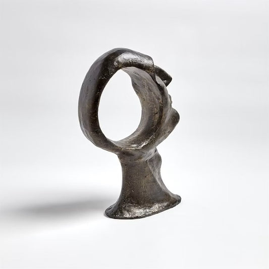 Hollow Head Man Sculpture