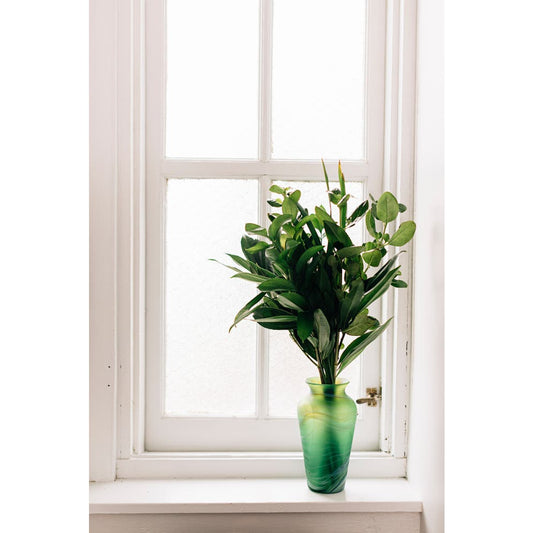 Deep Currents Green Vase