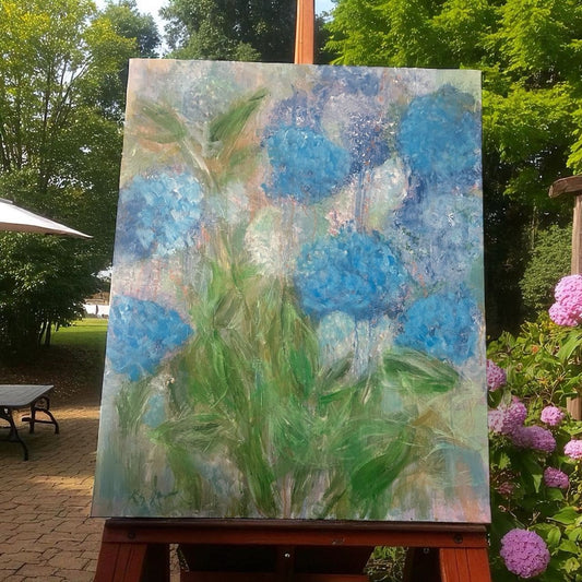 Textured Abstract Oil Painting on Canvas