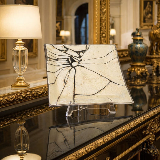 Custom-Made Glass Fused Plates (Set of 4)