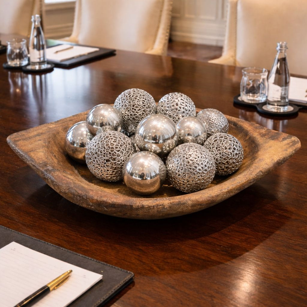 Hand-Carved Wooden Bowl