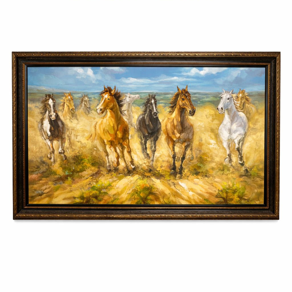 Contemporary Equestrian Oil on Canvas