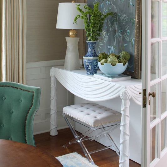 Soho Clear Acrylic Tufted Bench