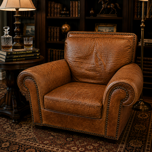 Oversized English-Style Club Chair