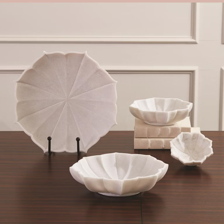 Marble Petal Bowl - Sm
