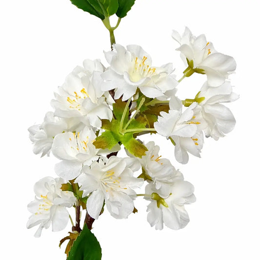 37” Artificial Cherry Blossom Branch - Soft White