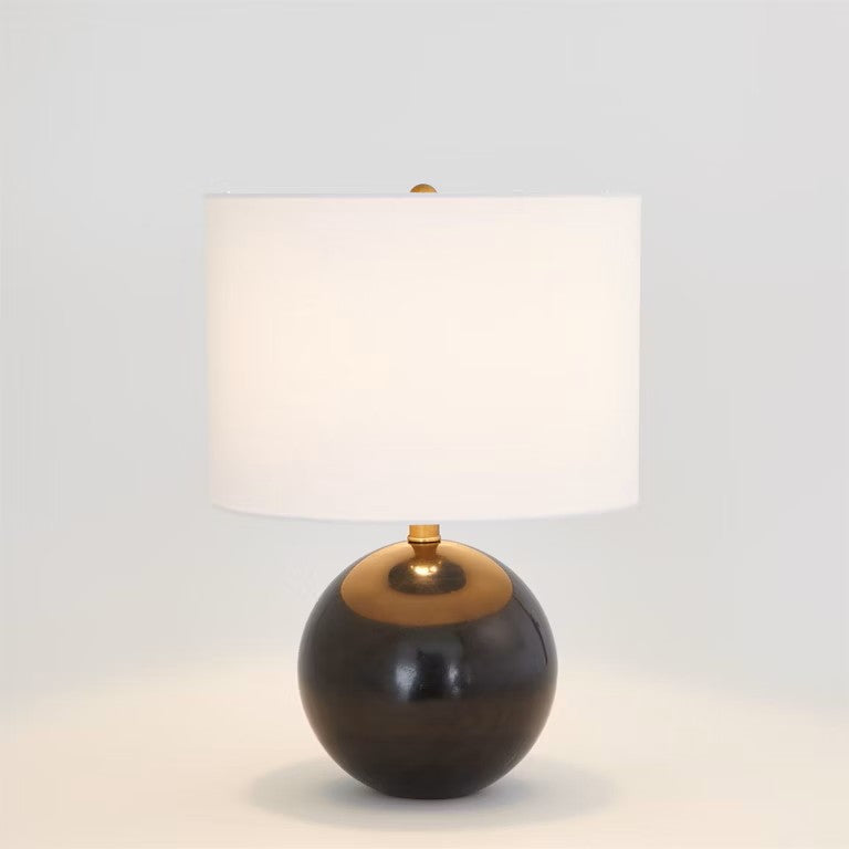 Marble Sphere Lamp - Black