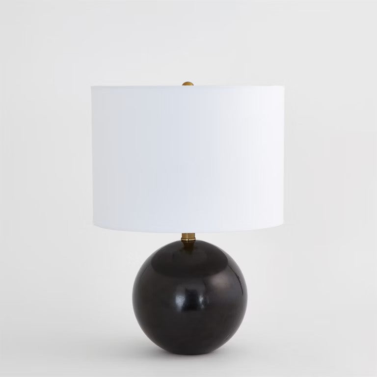 Marble Sphere Lamp - Black