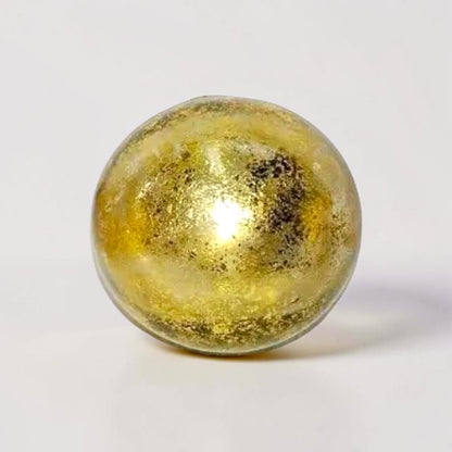 Recycled Glass Balls - Set of 6 - Gold