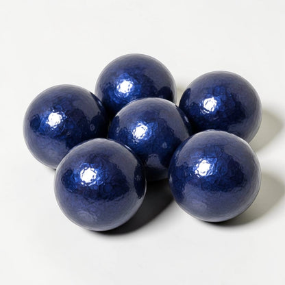 Capiz Balls - Set of 6 - Solid Blue