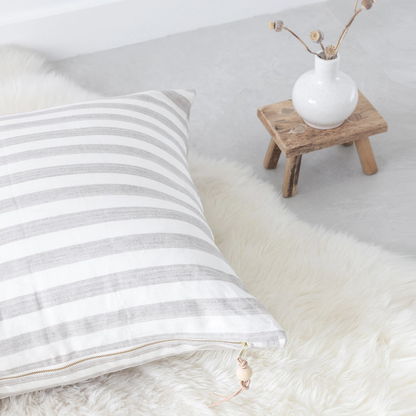Pure Stripes - Linen Floor Pillow
