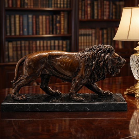 Bronze Lion Sculpture