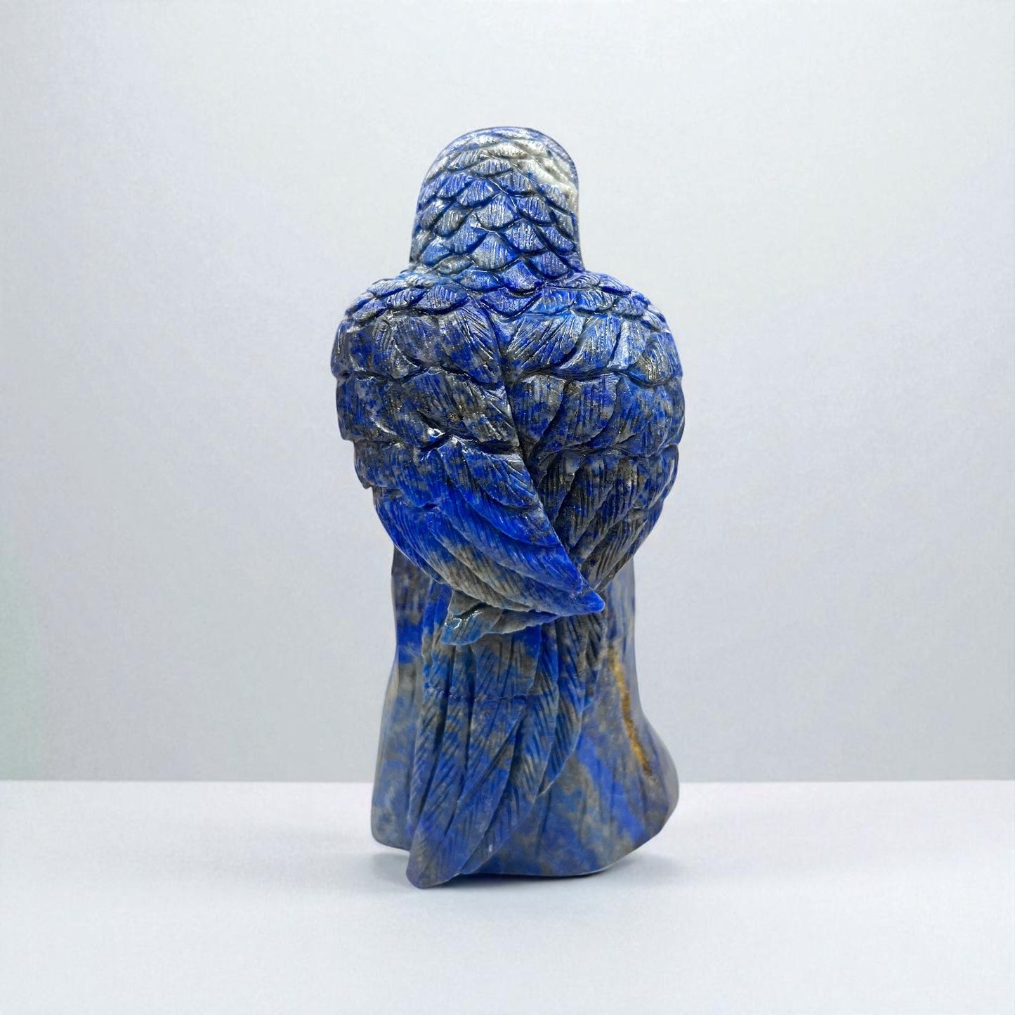 2.8" Natural Lapis Parrot Gemstone Carving