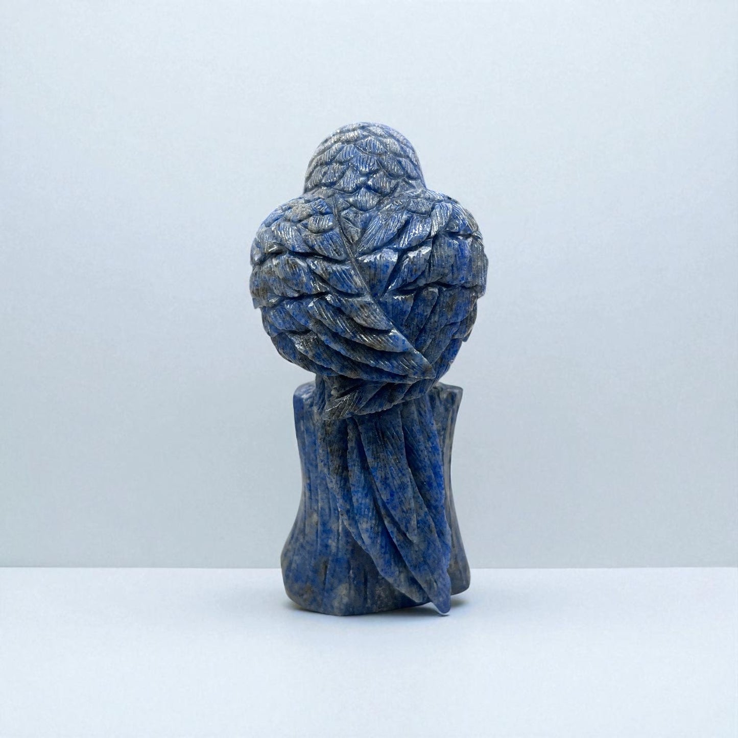 2.4" Natural Lapis Parrot Gemstone Carving