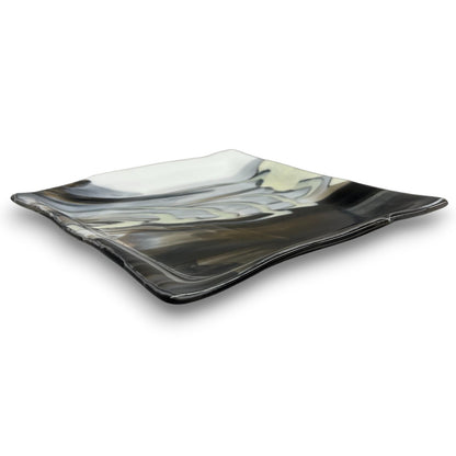 Custom-Made Glass Fused Square Plate