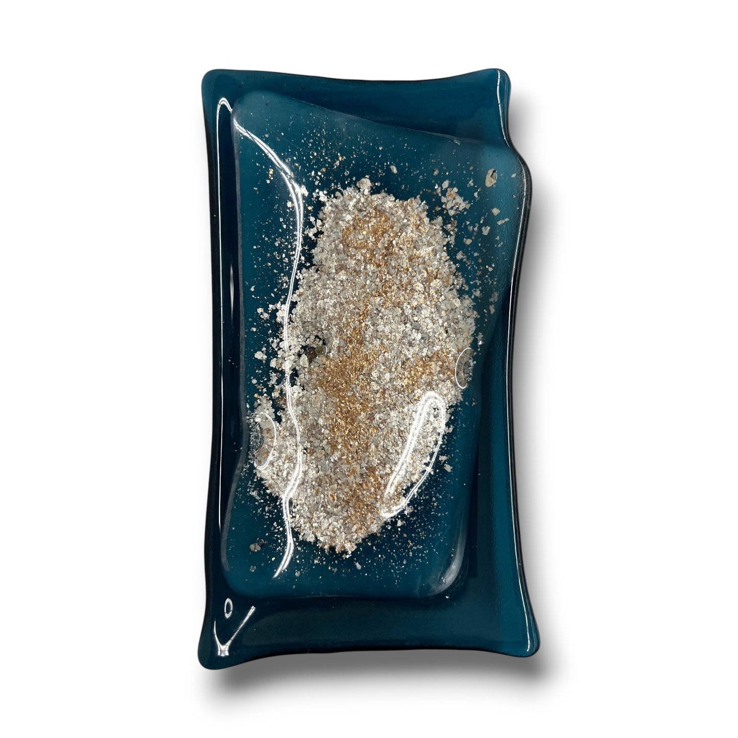 Custom-Made Glass Fused Small Rectangle Tray