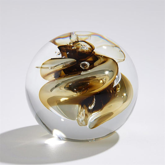 Moss Green Swirl Paperweight