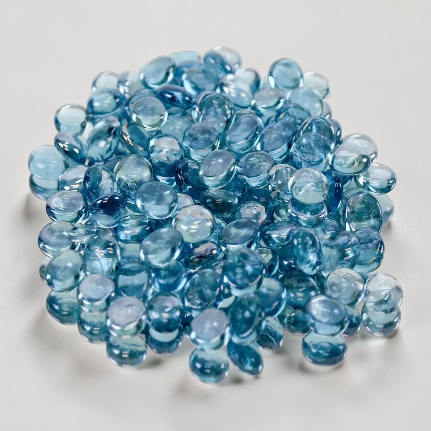 Light Blue - Decorative Flat Glass Marble Vase Filler