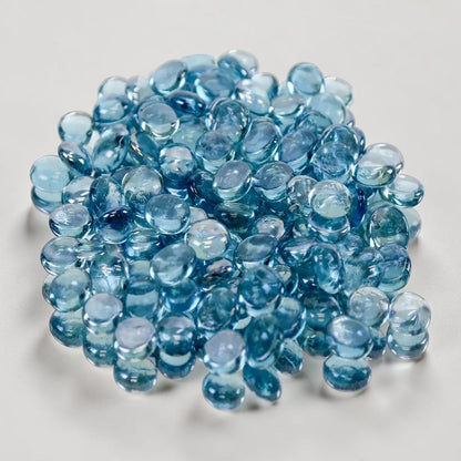 Light Blue - Decorative Flat Glass Marble Vase Filler